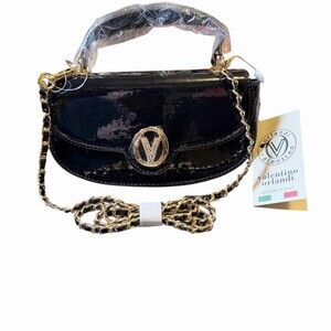 Valentino Orlandi Black Top Handle/ Crossbody Bag BNWT